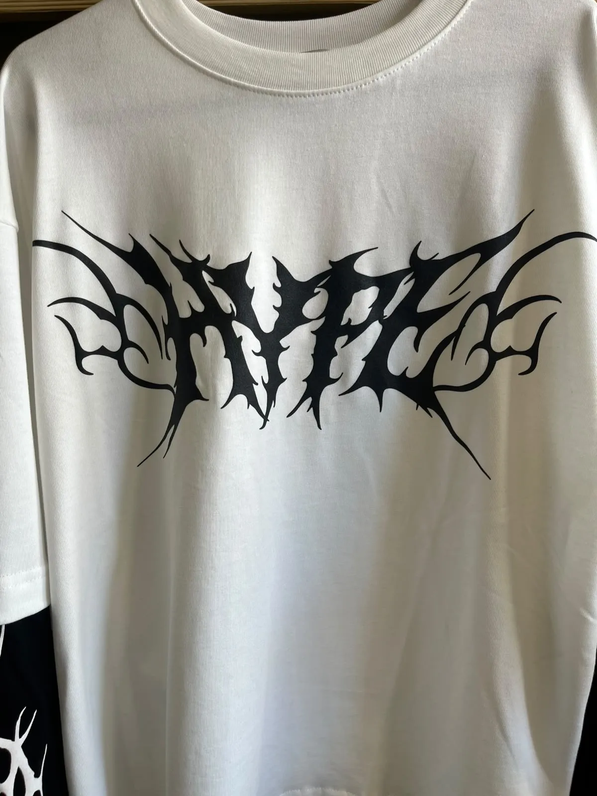 Maglia Oversize Layered "Hype" Cyber-Tribal - Thumb 1