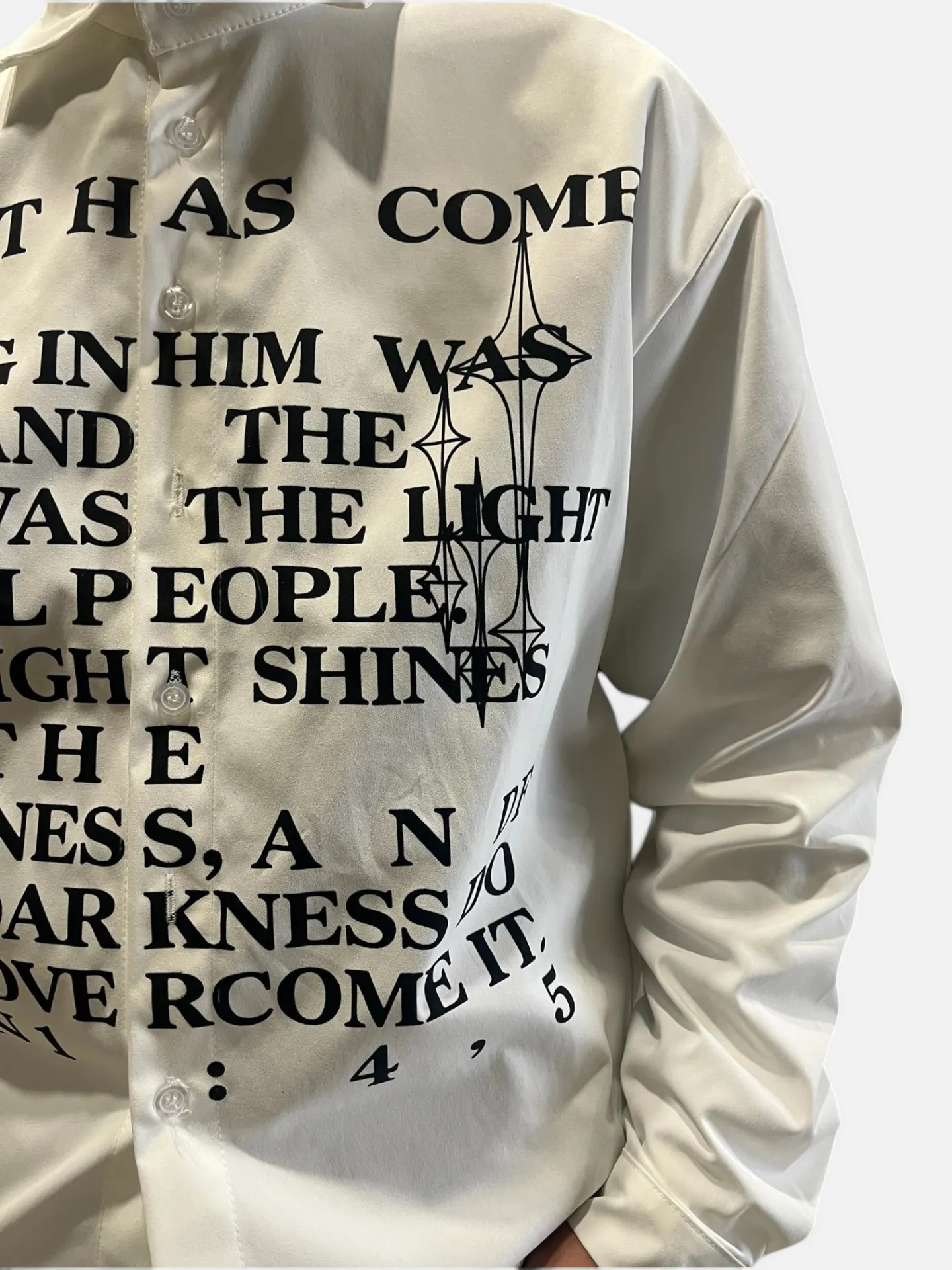 Camicia "Light Shines" White - Thumb 1