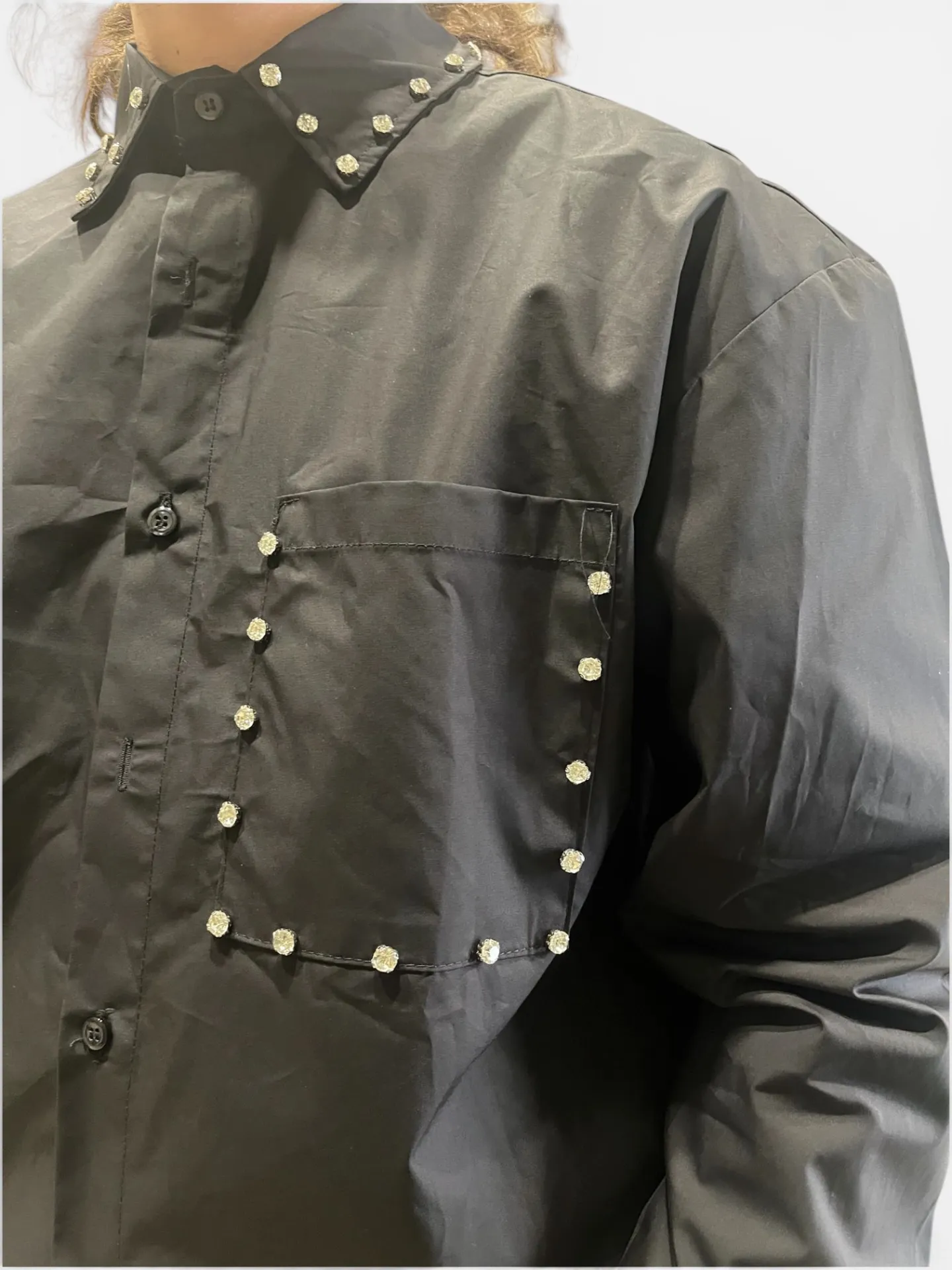 Camicia "Diamond" black - Thumb 1