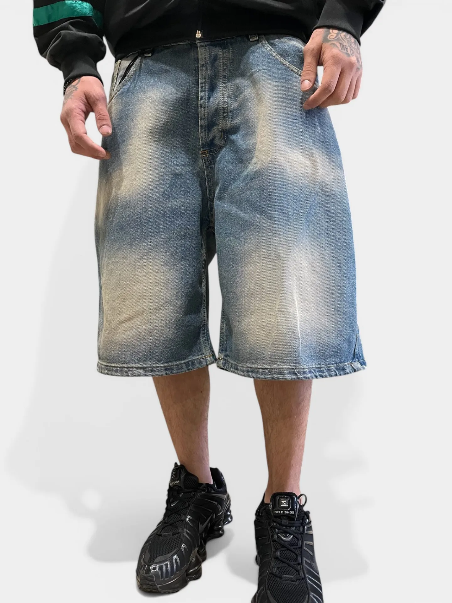 Shorts Denim "Cloud Fade" - Thumb 1