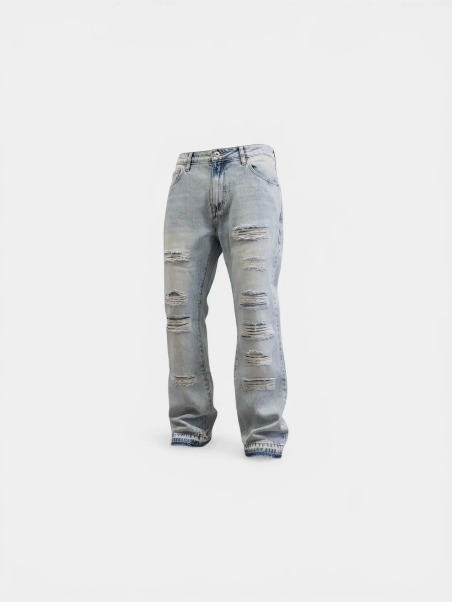 jeans "flared" lavaggio chiaro