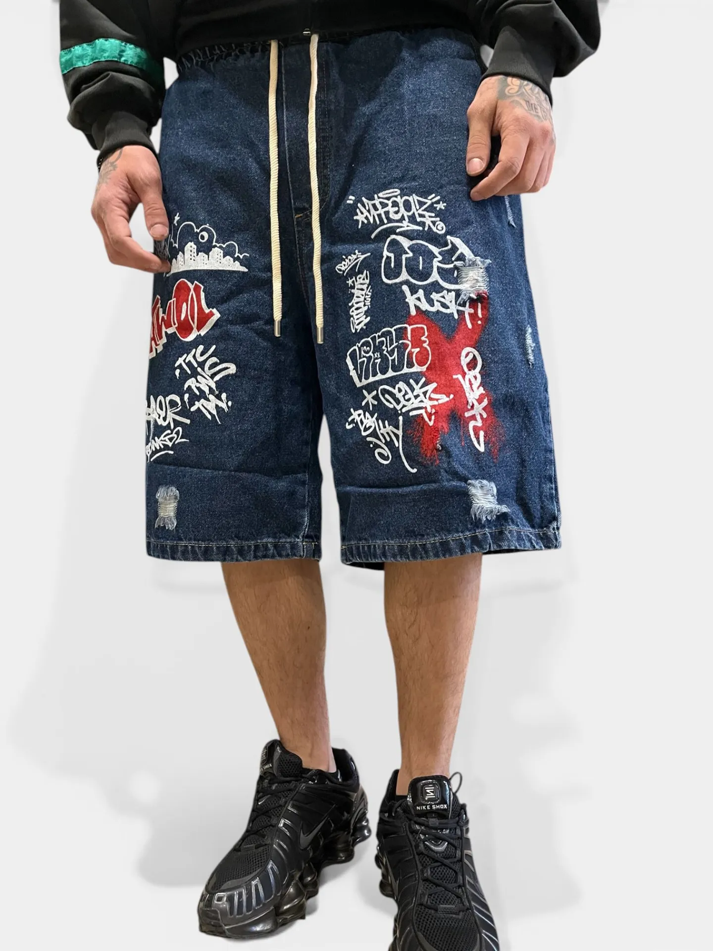  shorts Denim "Graffiti Vibe" - Thumb 1