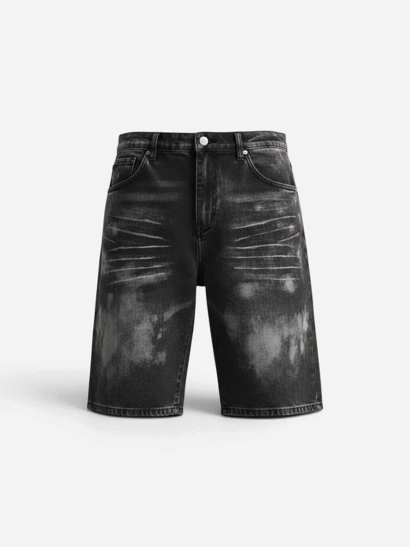 Shorts Jeans "Acid Wash Edgy" - Thumb 1