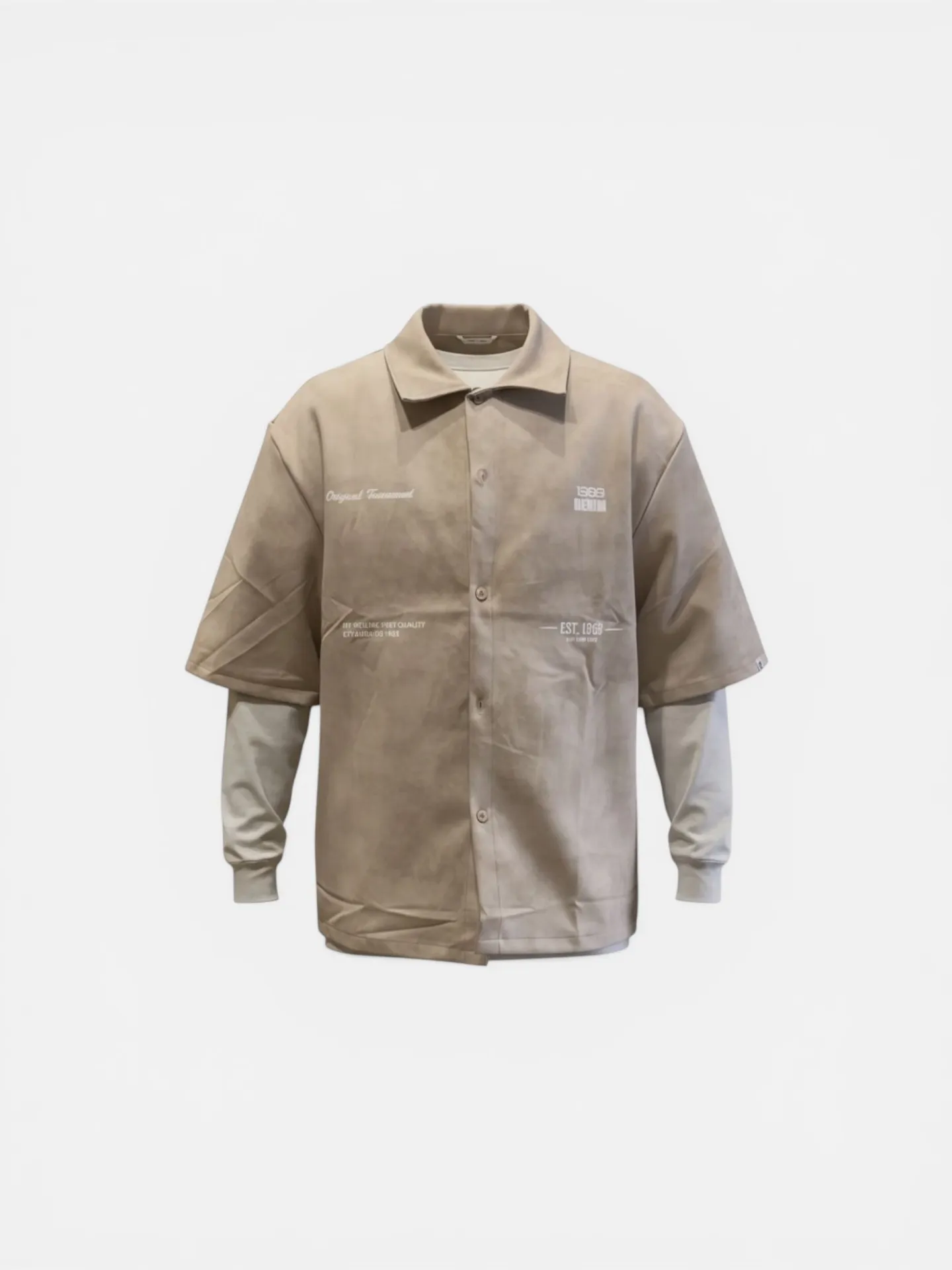 Camicia "Sand Denim" beige