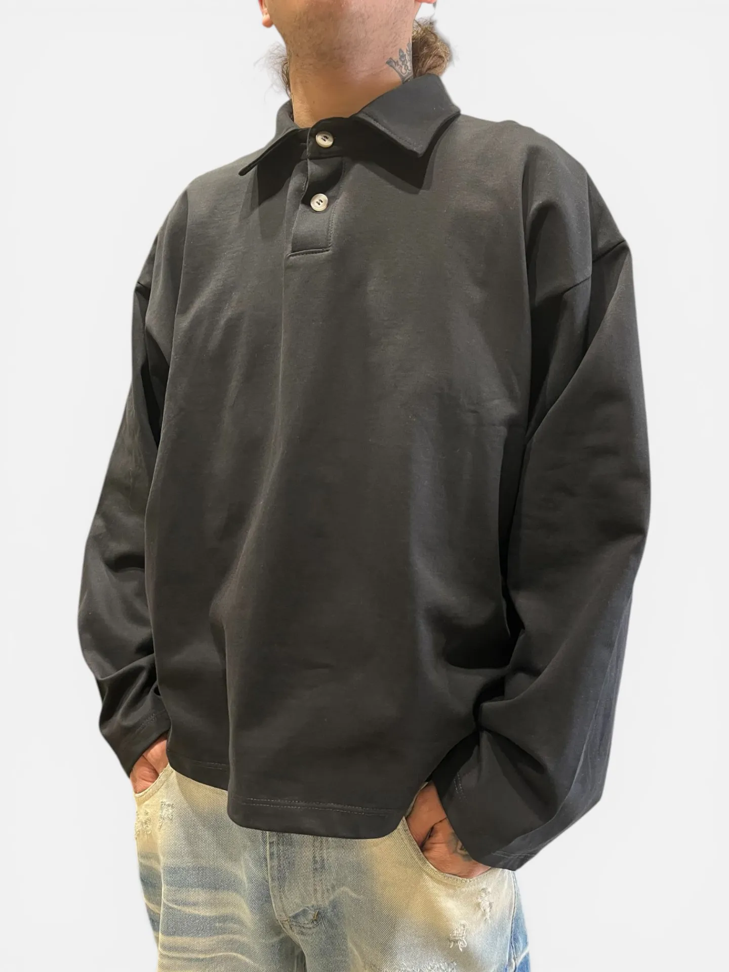 Polo "Oversize" Black - Thumb 2