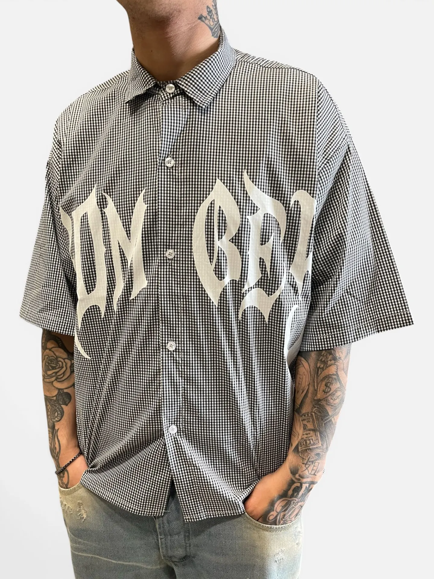 Camicia Oversize Gothic "Vichy" - Thumb 1