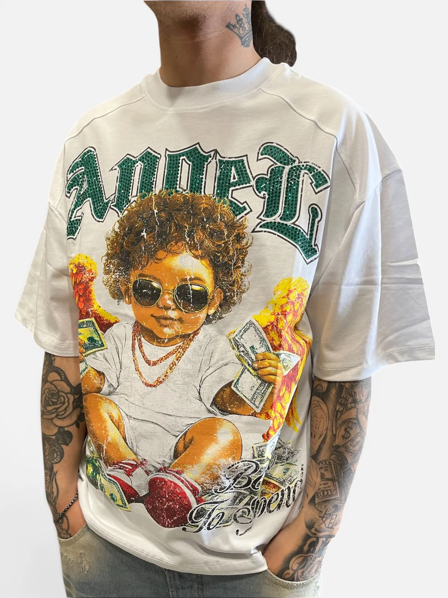 T-shirt 'Hustler Angel' Oversize